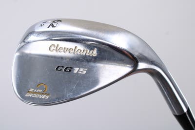 Cleveland CG15 Satin Chrome Wedge Lob LW 62° 12 Deg Bounce Cleveland Traction Wedge Steel Wedge Flex Right Handed 35.25in