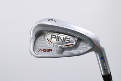 Ping Anser Forged 2010 Single Iron 6 Iron Ping Z-Z65 Steel Stiff Right Handed Blue Dot 38.25in