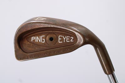 Ping Eye 2 Beryllium Copper Single Iron 4 Iron Stock Steel Shaft Steel Regular Right Handed Black Dot 38.5in