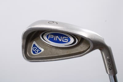 Ping G5 Single Iron 6 Iron Ping Z-Z65 Steel Stiff Right Handed Silver Dot 36.75in