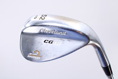 Cleveland CG15 Satin Chrome Wedge Gap GW 52° 10 Deg Bounce Cleveland Traction Wedge Steel Wedge Flex Right Handed 35.5in