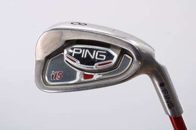 Ping i15 Single Iron 8 Iron Ping TFC 149I Graphite Regular Right Handed Black Dot 36.25in