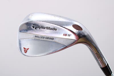 TaylorMade Milled Grind Satin Chrome Wedge Sand SW 54° 11 Deg Bounce True Temper Dynamic Gold 105 Steel Regular Right Handed 36.25in