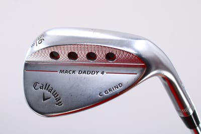 Callaway Mack Daddy 4 Chrome Wedge Sand SW 56° 8 Deg Bounce C Grind Dynamic Gold Tour Issue S200 Steel Stiff Right Handed 35.0in