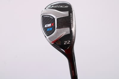 Tour Edge Exotics CBX 119 Hybrid 4 Hybrid 22° Project X Even Flow Blue 85 Graphite Stiff Right Handed 39.5in
