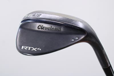 Cleveland RTX 4 Black Satin Wedge Sand SW 56° 10 Deg Bounce Dynamic Gold Tour Issue S400 Steel Stiff Right Handed 35.25in