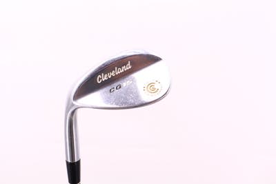 Cleveland CG15 Satin Chrome Wedge Sand SW 56° 14 Deg Bounce Cleveland Traction Wedge Steel Wedge Flex Left Handed 35.75in