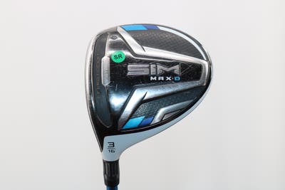 TaylorMade SIM MAX-D Fairway Wood 3 Wood 3W 16° PX EvenFlow Riptide CB 40 Graphite Senior Left Handed 43.25in