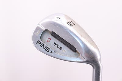 Ping Tour-W Brushed Silver Wedge Lob LW 58° 8 Deg Bounce Ping AWT Steel Stiff Right Handed Black Dot 35.0in