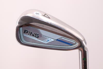 Ping 2015 i Single Iron 4 Iron Ping CFS Distance Steel Stiff Right Handed Green Dot 38.75in
