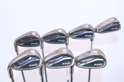 Ping G25 Iron Set 6-PW GW SW Ping CFS Distance Steel Regular Left Handed Maroon Dot 38.0in