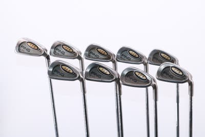 Ping i3 Blade Iron Set 3-PW GW Ping JZ Steel Stiff Right Handed Blue Dot 38.0in