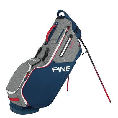 New Ping 2021 Hoofer 14 Heathered Grey/Navy/Scarlet Stand Bag