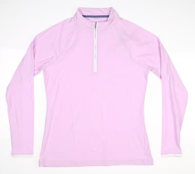 New Womens Peter Millar Golf 1/4 Zip Pullover Small S Purple MSRP $125 LS21EK42MLG