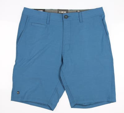New Mens LinkSou Solid Boardwalker Shorts 32 Blue (Abalone) MSRP $69