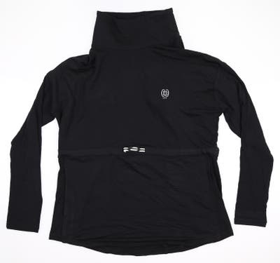 New W/ Logo Womens Footjoy Golf Pullover Large L Black MSRP $115 27772