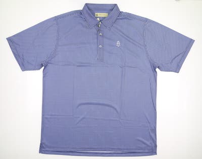 New W/ Logo Mens DONALD ROSS Golf Polo X-Large XL Navy/White MSRP $110 DRP035-121