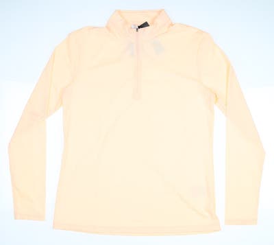 New Womens Nike 1/2 Zip Golf Pullover Medium M Orange MSRP $65 CU9670-814