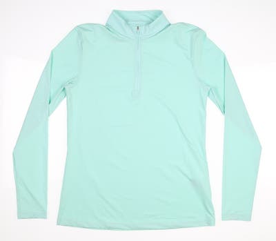 New Womens Nike 1/2 Zip Golf Pullover Small S Blue MSRP $65 CU9670-382