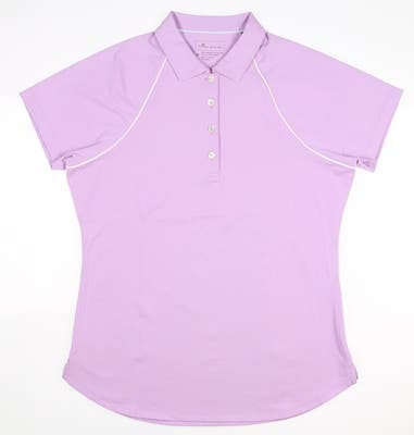 New Womens Peter Millar Golf Polo Medium M Lavender MSRP $89 LS21EK29S