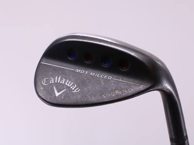 Callaway MD3 Milled Black S-Grind Wedge Lob LW 58° 9 Deg Bounce S Grind Aerotech SteelFiber i110cw Graphite Stiff Right Handed 34.5in