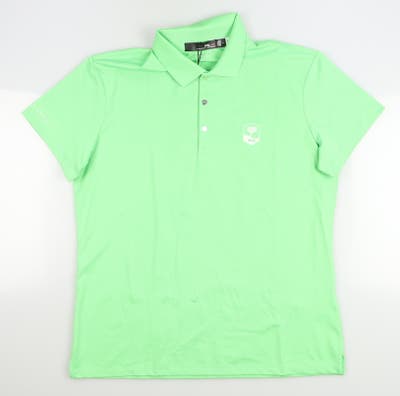 New W/ Logo Womens Ralph Lauren RLX Golf Polo Medium M Green MSRP $89