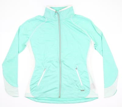New W/ Logo Womens SUNICE Golf Jacket Large L Spearmint Green MSRP $100 S72501
