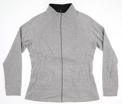 New W/ Logo Womens Straight Down Golf Jacket Large L Gray MSRP $120 W60230