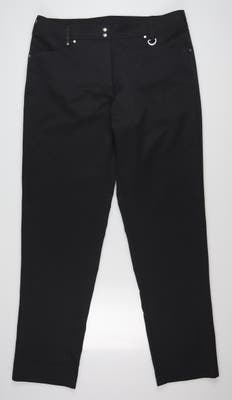 New Womens GG BLUE Golf Pants 12 Black MSRP $100 P945-B024-12