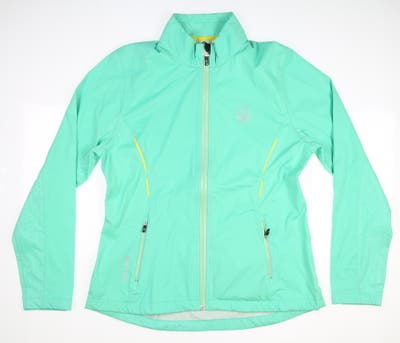 New W/ Logo Womens SUNICE Golf Jacket Large L Spearmint Green MSRP $200 42505