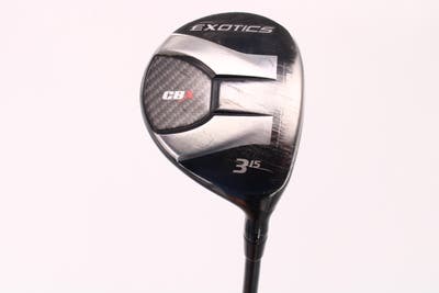 Tour Edge Exotics CBX Fairway Wood 3 Wood 3W 15° Project X HZRDUS Red 65 6.0 Graphite Stiff Right Handed 43.0in