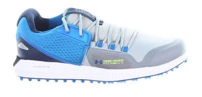 New Mens Golf Shoe Under Armour UA HOVR Forge RC Spikeless 9.5 Blue/Gray MSRP $120 3024366-103