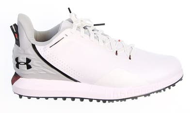 New Mens Golf Shoe Under Armour UA HOVR Drive Spikeless 9 White MSRP $140 3025071-100