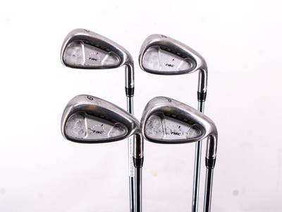TaylorMade Rac OS 2005 Iron Set 7-PW Stock Steel Shaft Steel Stiff Right Handed 37.0in