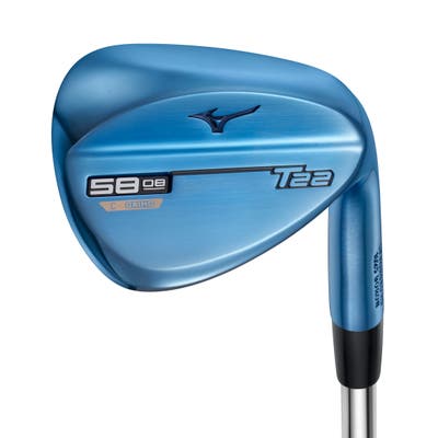 New Mizuno T22 Blue Wedge Gap GW 52.09 S Grind Dynamic Gold Tour Issue S400 Steel Stiff Right Handed 35.25in