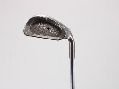 Ping Zing Single Iron 4 Iron Ping KT-M Steel Stiff Right Handed Black Dot 38.25in