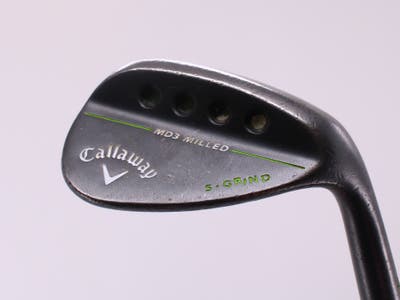 Callaway MD3 Milled Black S-Grind Wedge Sand SW 54° 1 Dot Low Bounce S Grind FST KBS Tour-V Wedge Steel Wedge Flex Right Handed 35.75in