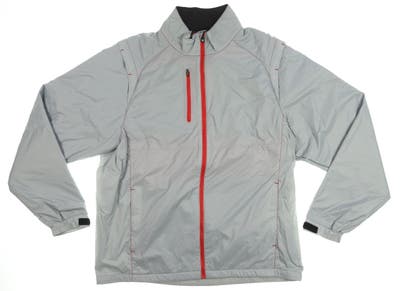 New W/ Logo Mens Footjoy Hybrid Fleece Jacket X-Large XL Gray/Red MSRP $295 24947