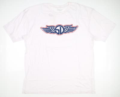 New Mens Straight Down Wings T-Shirt XX-Large XXL White MSRP $38