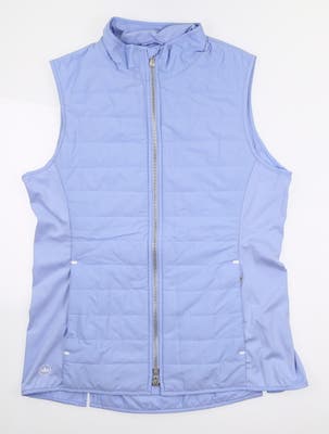 New Womens Peter Millar Golf Vest Medium M Blue MSRP $139 LF21EZ07