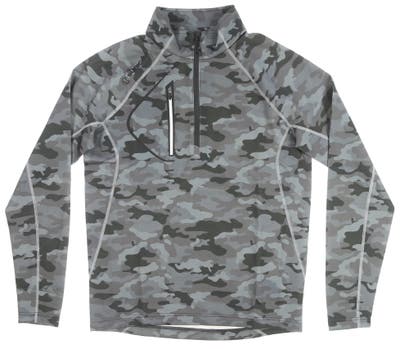 New Mens SUNICE Allendale 1/4 Zip Pullover Small S Charcoal Camo/Black MSRP $100 S77000