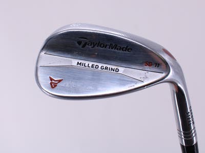 TaylorMade Milled Grind Satin Chrome Wedge Lob LW 58° 11 Deg Bounce True Temper Dynamic Gold Steel Wedge Flex Right Handed 35.5in