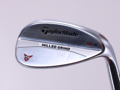 TaylorMade Milled Grind Satin Chrome Wedge Lob LW 58° 11 Deg Bounce True Temper Dynamic Gold Steel Wedge Flex Right Handed 35.5in