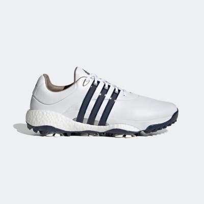 New Mens Golf Shoe Adidas TOUR360 Infinity 8.5 White/Navy/Silver MSRP $250