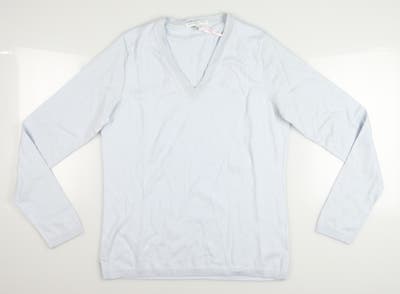 New Womens Fairway & Greene Sweater Medium M Blue MSRP $60