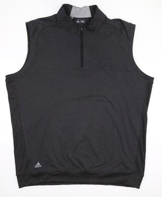 New Mens Adidas Golf Vest Large L Gray MSRP $65