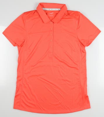 New Womens Puma Gamer Polo Small S Hot Coral MSRP $50 562989 08