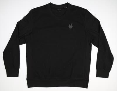 New W/ Logo Mens Dunning Golf Sweatshirt X-Large XL Black MSRP $100