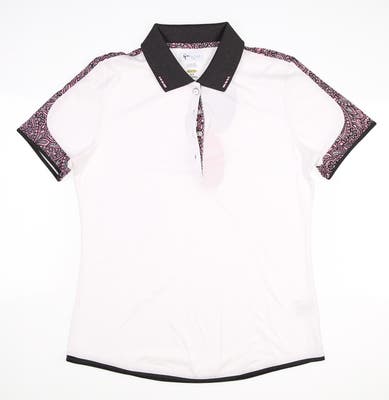 New Womens Greg Norman Golf Polo Small S White MSRP $65 G2F8K702