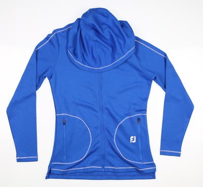 New Womens Footjoy Hooded Jacket X-Small XS Royal Blue MSRP $125 27576